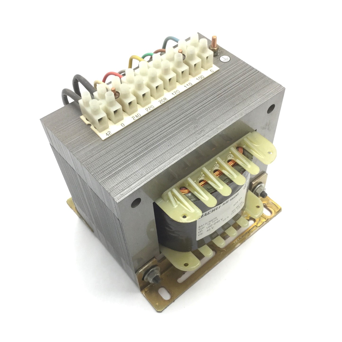 Used Bachli AG 9412/9975 TE504 Transformer, Rating: 504VA, Pri: 100-240V 50/60Hz