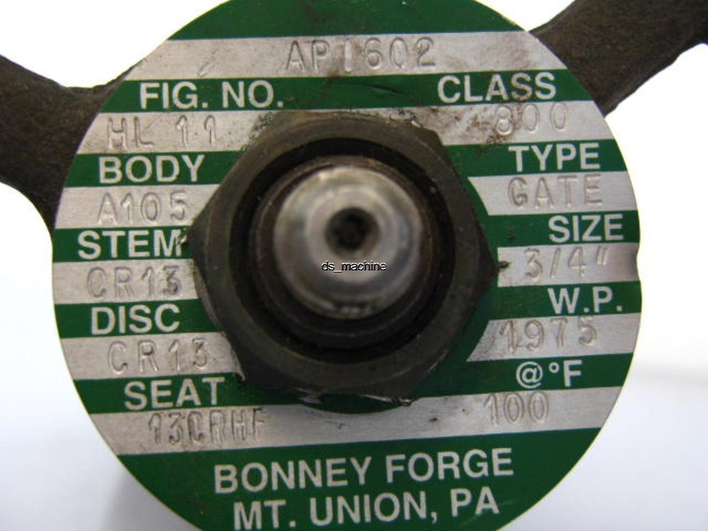 New Bonney Forge AP 1602 Gate Valve 3/4"