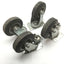 Used Lot of 4 Wicke 125737-50 Swivel Casters, 2x With Brake Lock, *Worn Wheels*