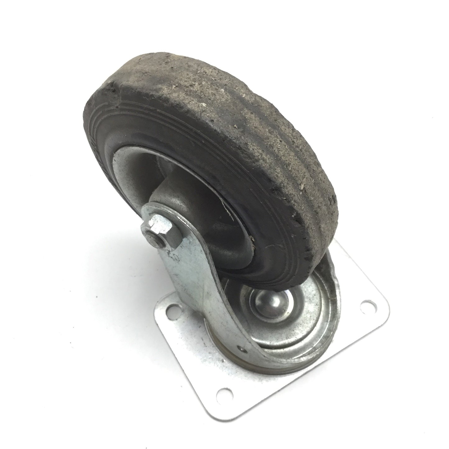 Used Lot of 4 Wicke 125737-50 Swivel Casters, 2x With Brake Lock, *Worn Wheels*