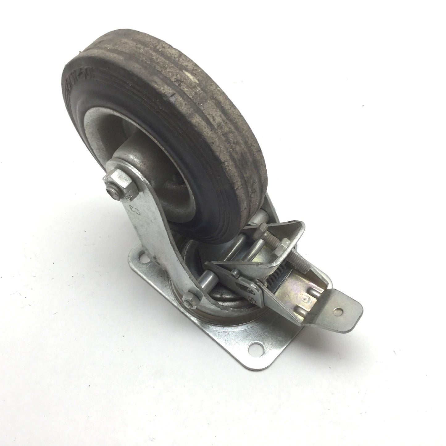 Used Lot of 4 Wicke 125737-50 Swivel Casters, 2x With Brake Lock, *Worn Wheels*