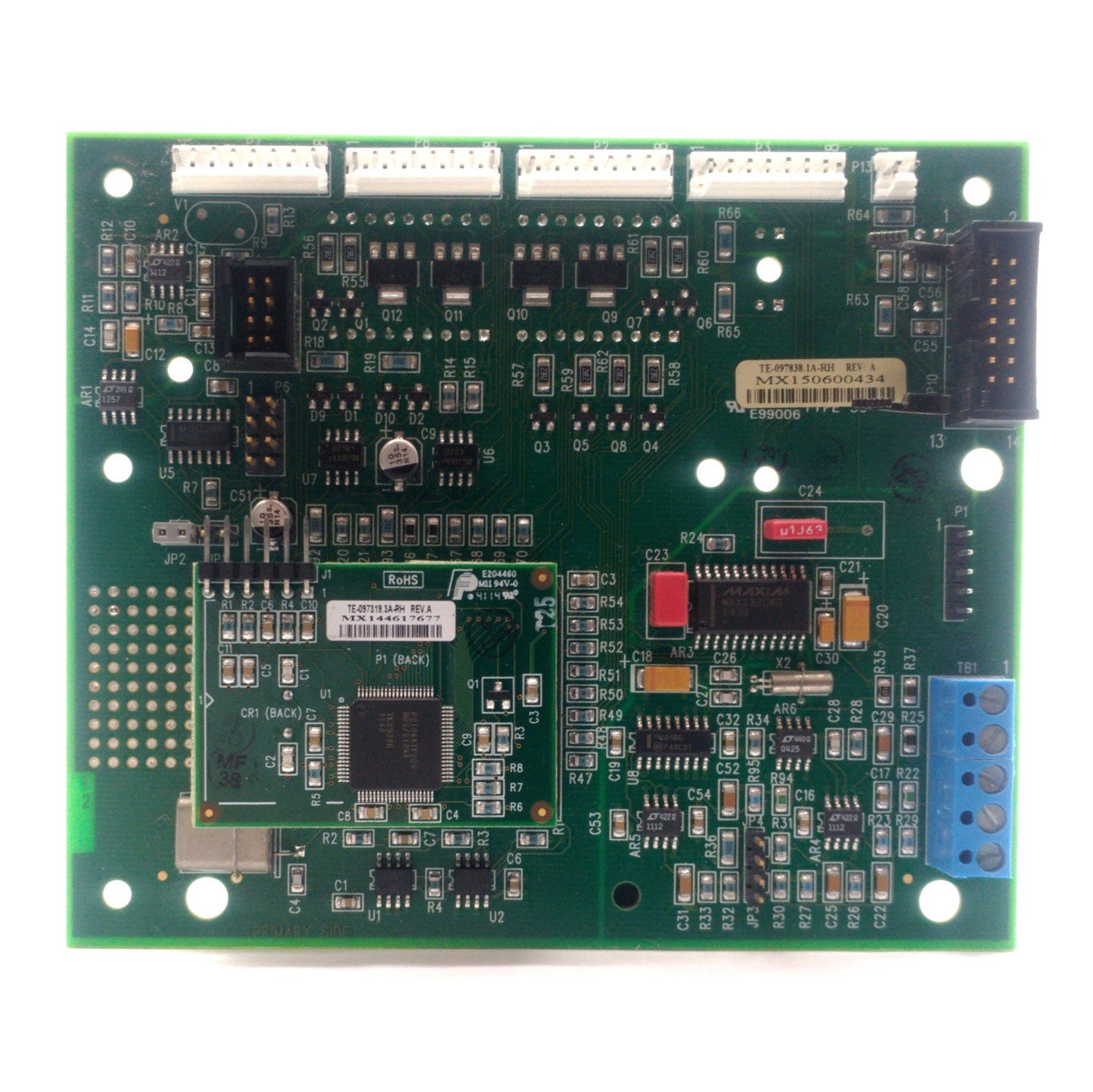 Used TE-097838.1A-RH Rev. A LCD Display Board, w/ TE-097319.3A-RH Daughter Board