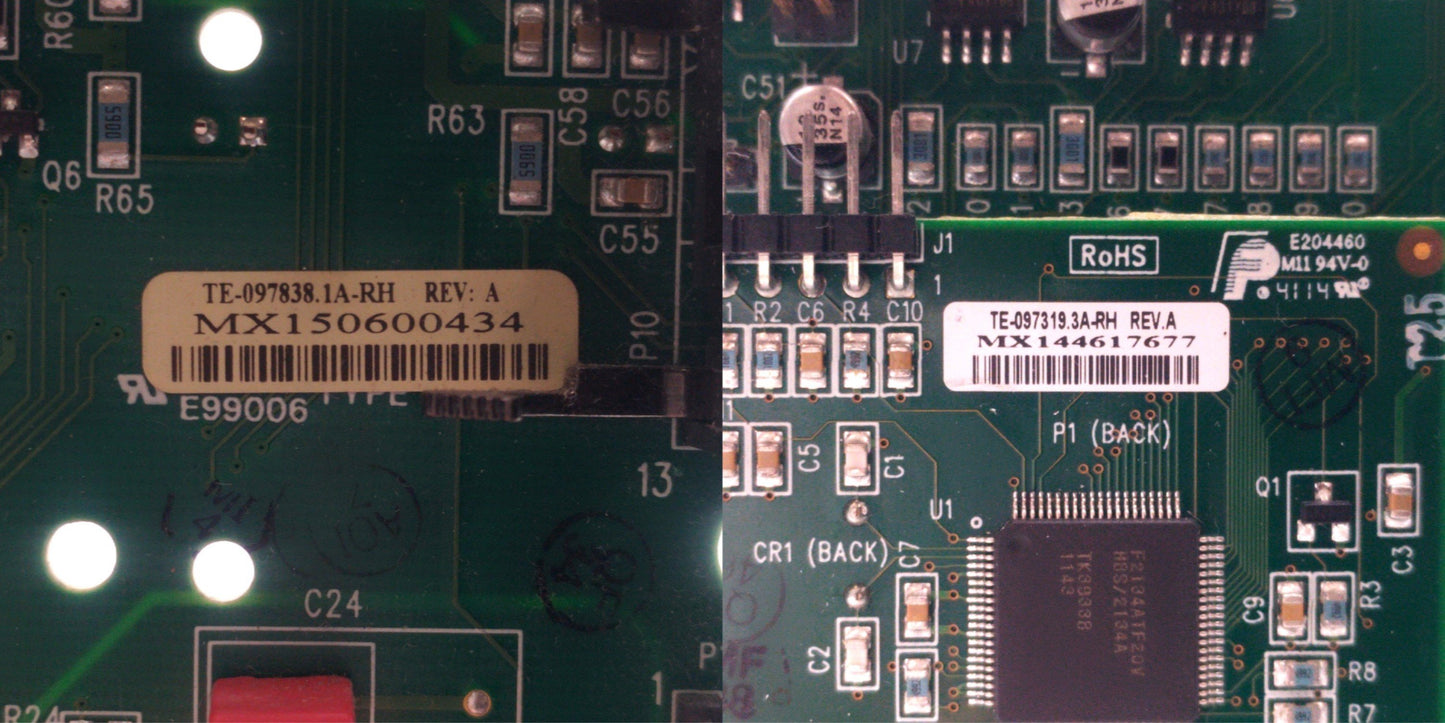 Used TE-097838.1A-RH Rev. A LCD Display Board, w/ TE-097319.3A-RH Daughter Board
