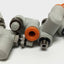 Used Lot of 5 SMC AS1301F-M5-03 Elbow Flow Control Fitting, M5 Thread, 5/32" Tubing