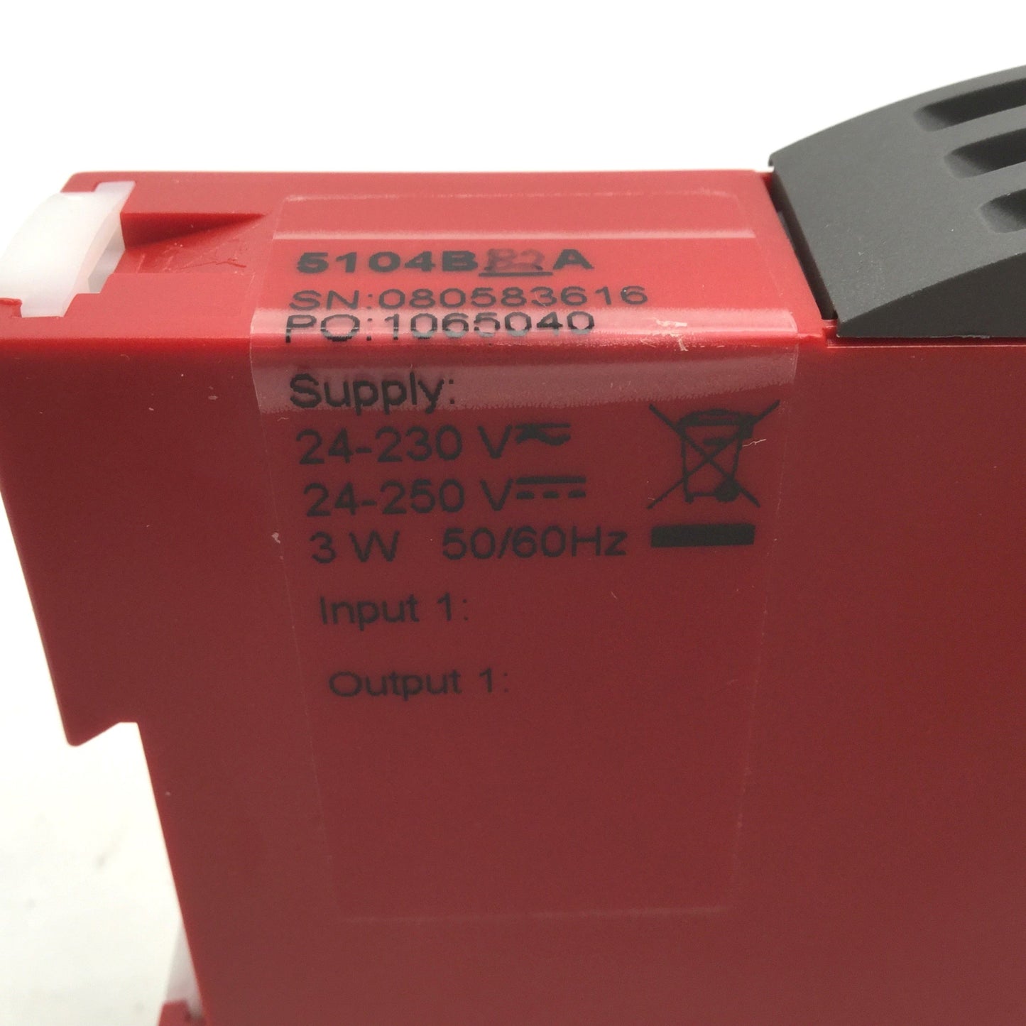 Used PR Electronics 5104B Repeater Power Supply 24-230VAC/24-250VDC, 1 Input 1 Output