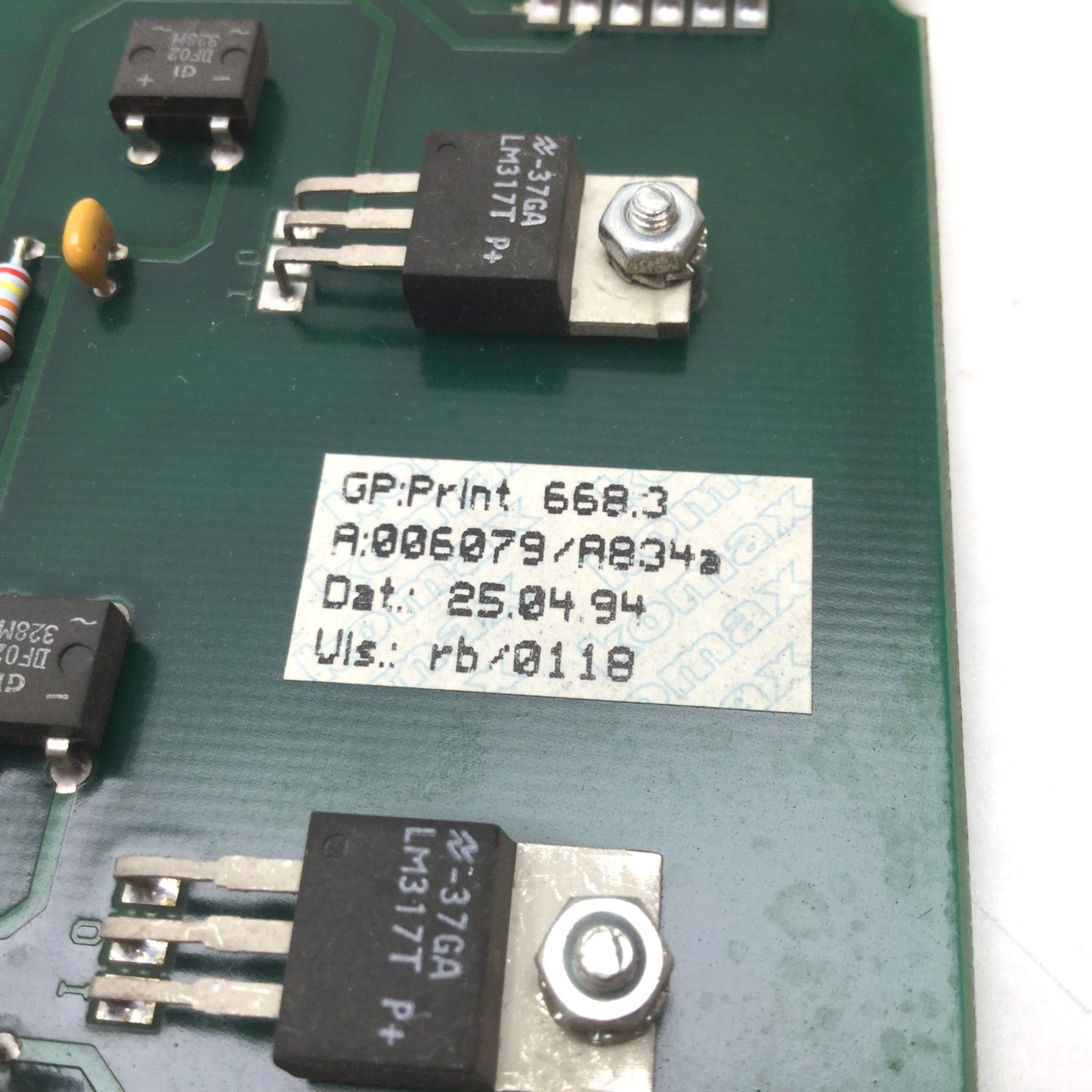Used Komax 006079/A834a Card for 40T Auto Wire Crimper / Stripper Machine