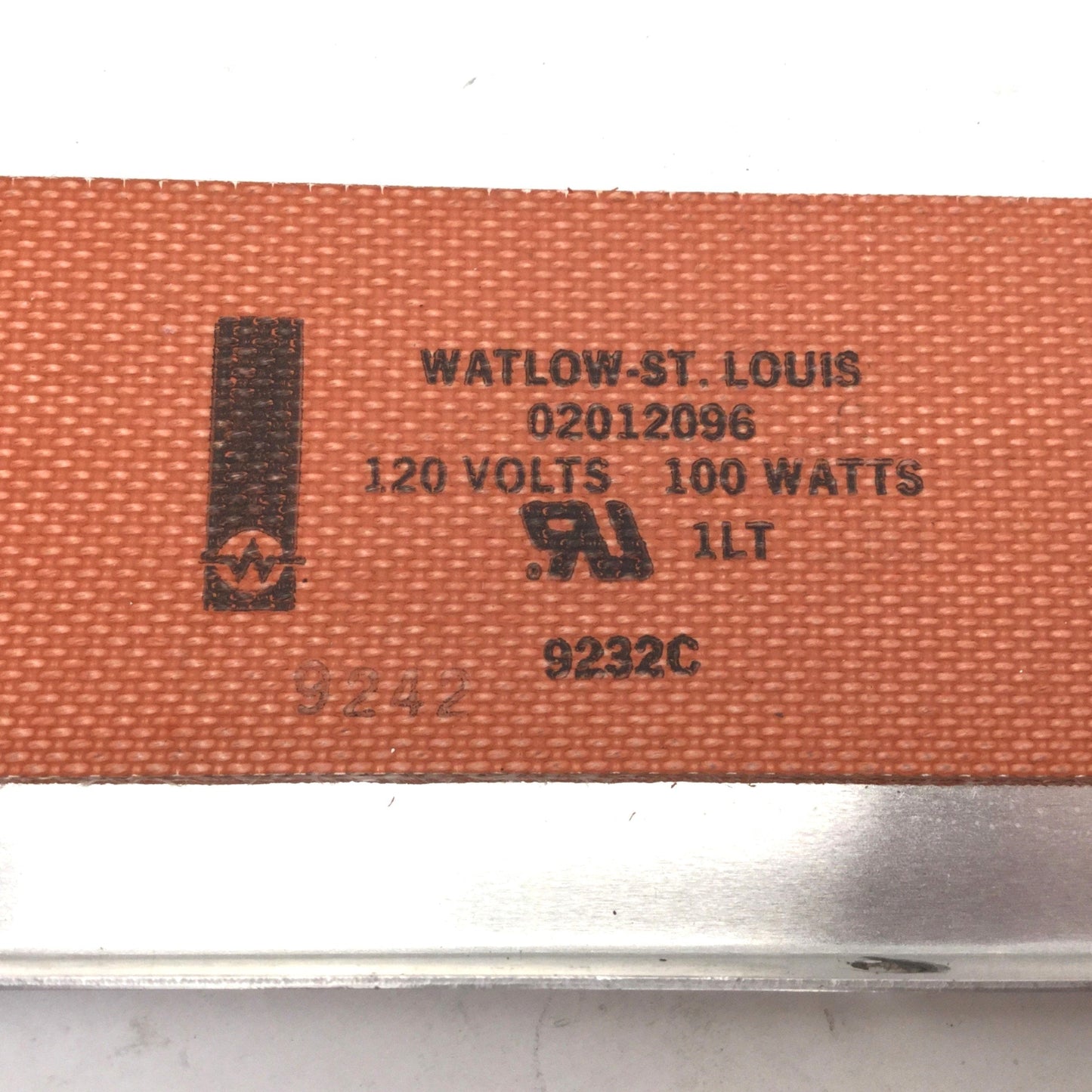 Used Watlow 02012096 Heater Strips Length: 12", Width: 2" 120V, 100W