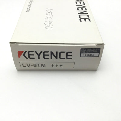 Used KEYENCE LV-51M Digital Laser Sensor Amplifier Main Unit NPN 2-Channels 12-24VDC