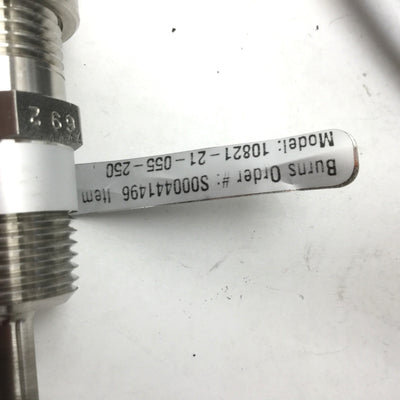 New – Open box Burns Engineering 10821-21-055-250 PRT Probe, Cable: 250', Probe: 5-3/8x1/4"
