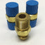 New Lot of 3 SSP J8-8CB Brass Hydraulic Tube to Male Pipe Fittings 1/2" NPT x JIC -8