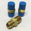 New Lot of 3 SSP J8-8CB Brass Hydraulic Tube to Male Pipe Fittings 1/2" NPT x JIC -8