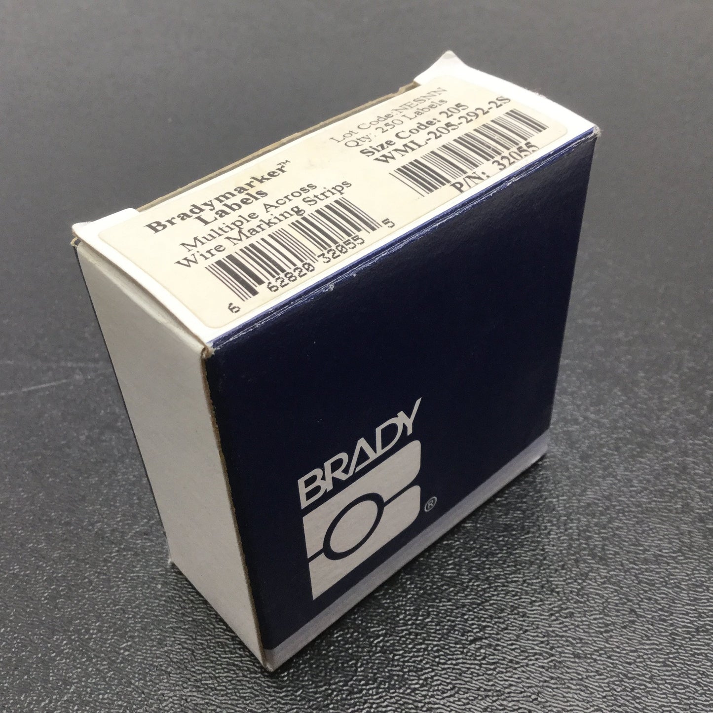 New – Open box New Brady WML-205-292-2S Multiple Across Wire Marker Strips, Qty: 250 Labels