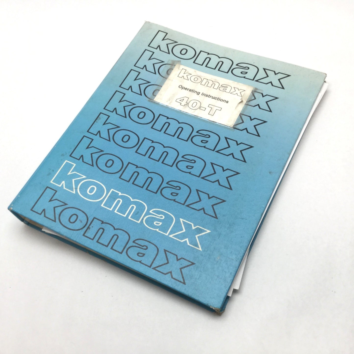 Used Operating Instructions Manual for Komax 40T Auto Wire Crimper / Stripper Machine