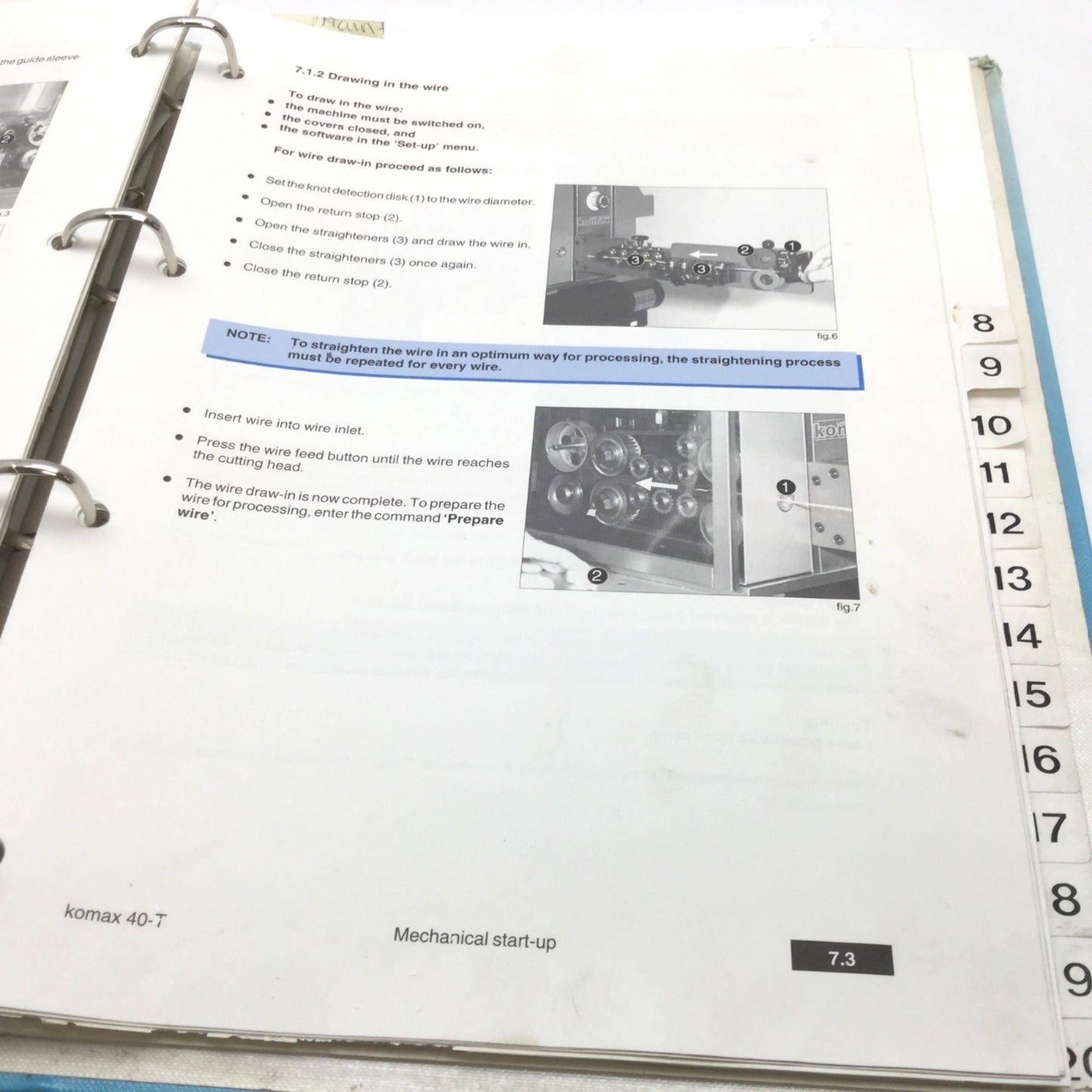 Used Operating Instructions Manual for Komax 40T Auto Wire Crimper / Stripper Machine