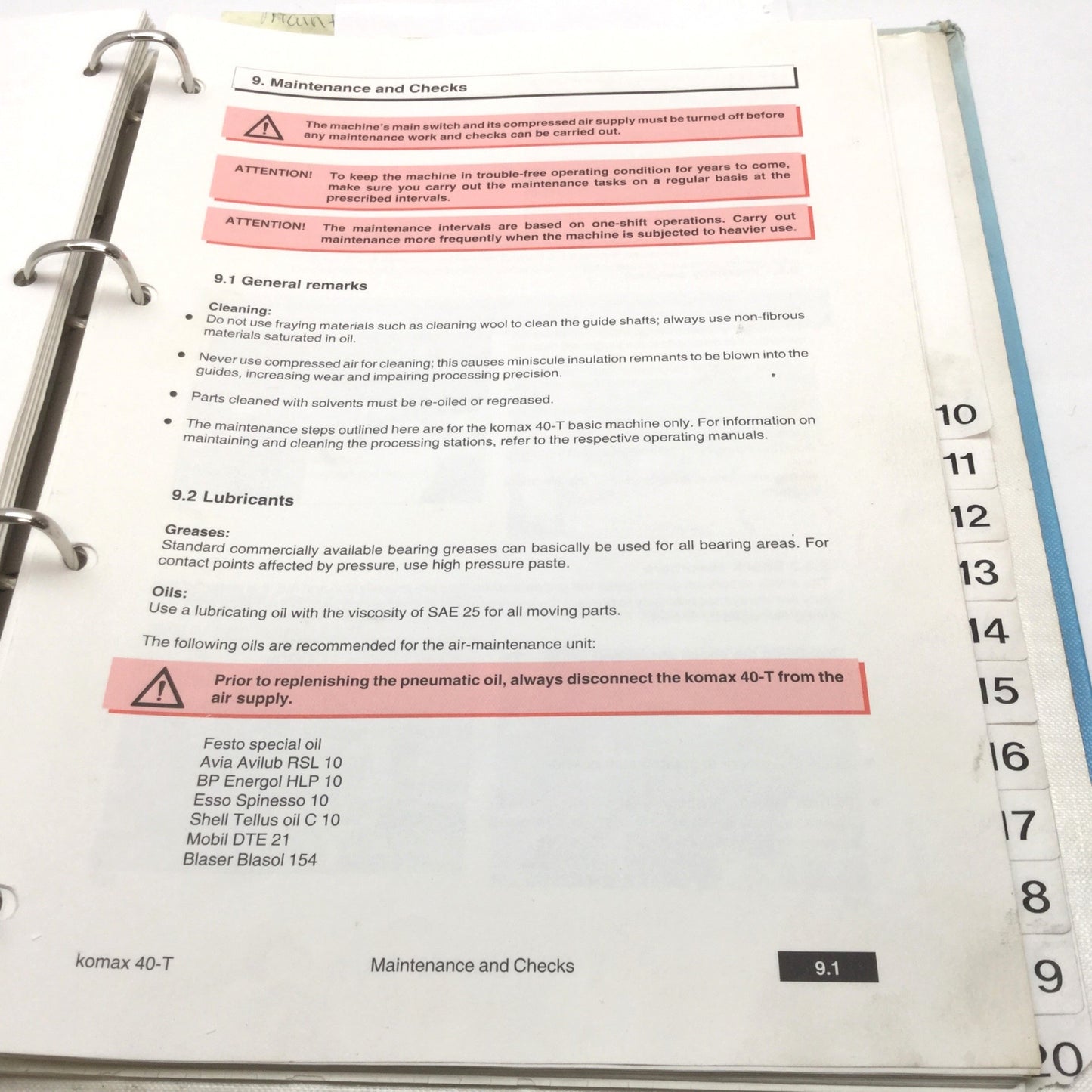 Used Operating Instructions Manual for Komax 40T Auto Wire Crimper / Stripper Machine