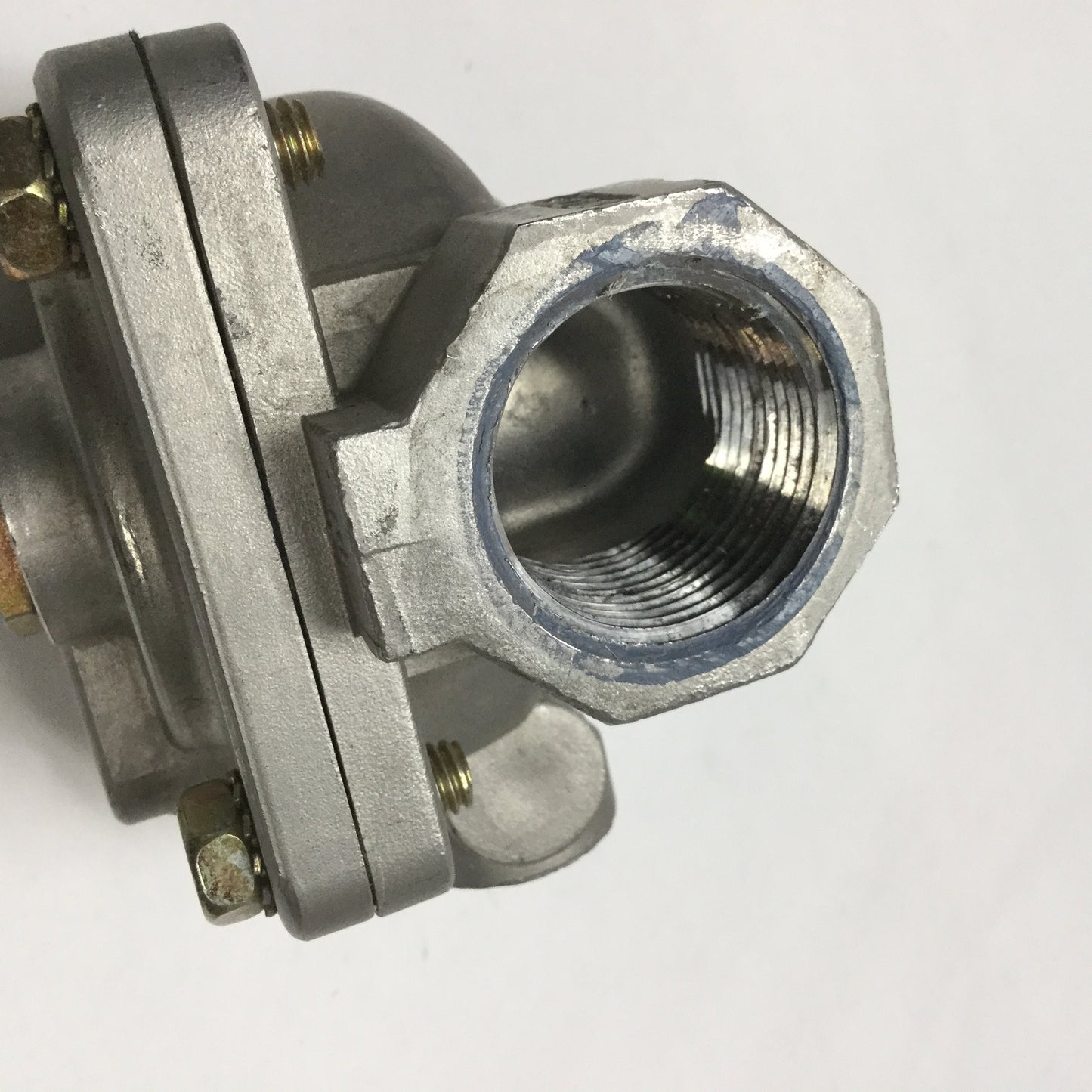 Used Asco Red Hat Solenoid Valve Body, Two-Way 1" NPT, Normally Open, Stainless Steel