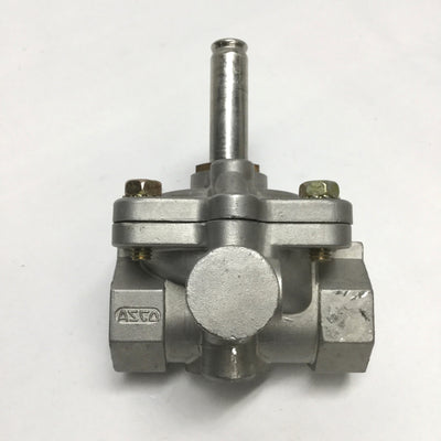 Used Asco Red Hat Solenoid Valve Body, Two-Way 1" NPT, Normally Open, Stainless Steel