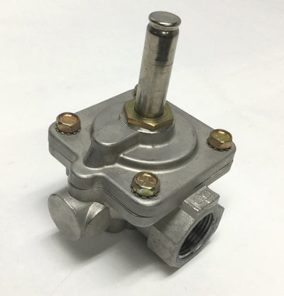 Used Asco Red Hat Solenoid Valve Body, Two-Way 1" NPT, Normally Open, Stainless Steel