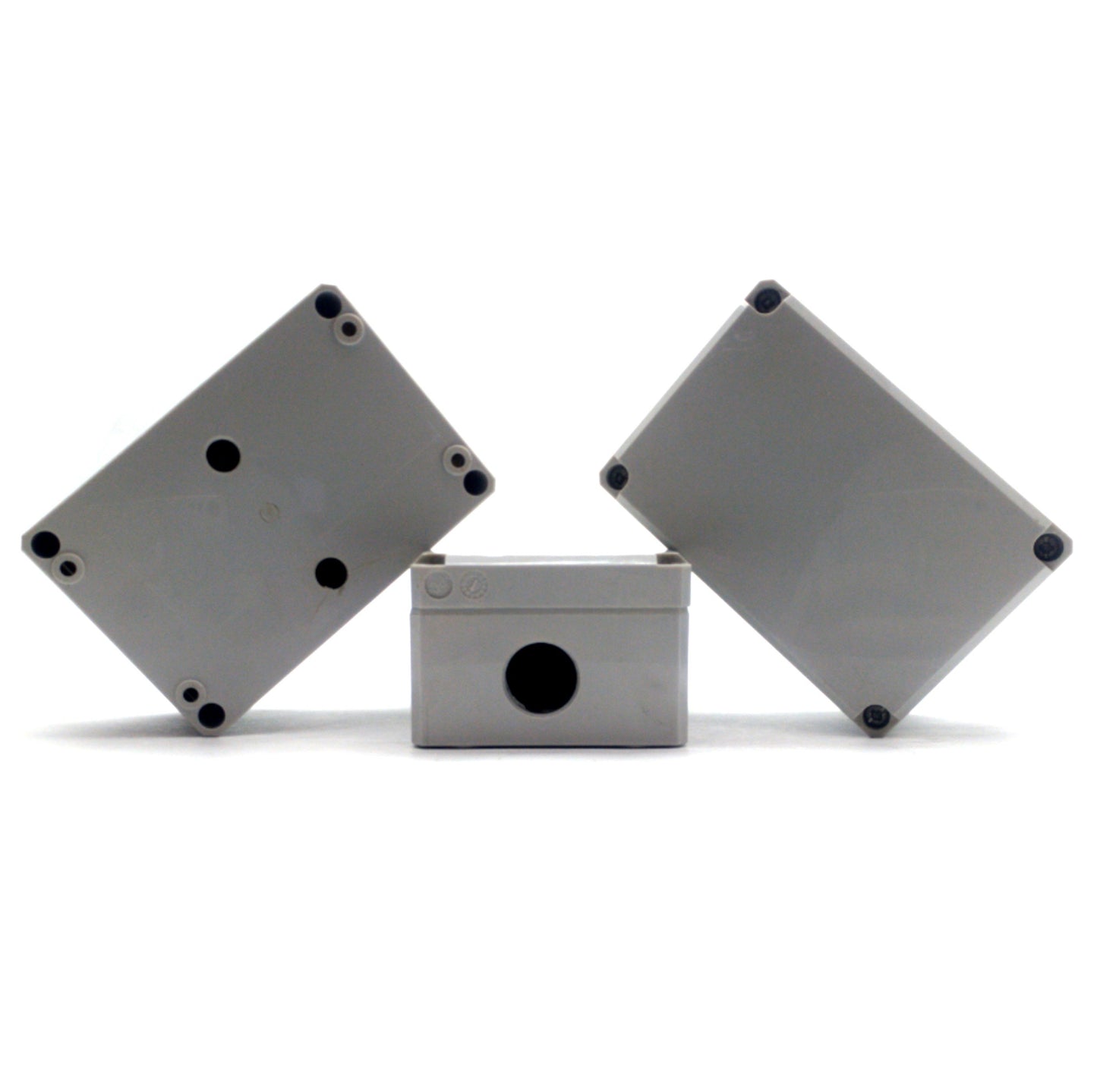 Used Lot of 3 Hoffman Q1286PCD Polycarbonate Enclosure, 4.49 x 2.91 x 1.93" *Holes*