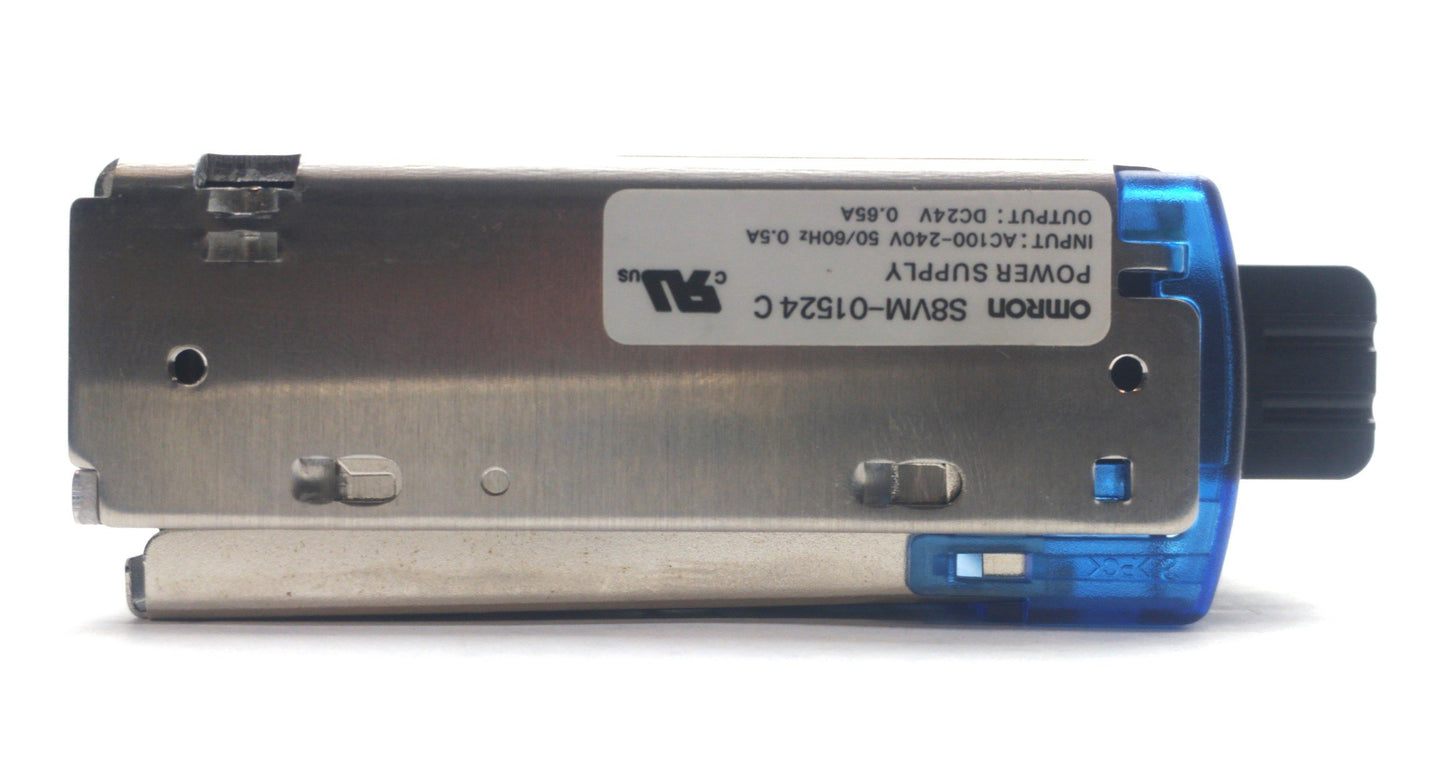 Used Omron S8VM-01524C Power Supply Output: 24VDC 0.65A Input: 100-240VAC 50/60Hz