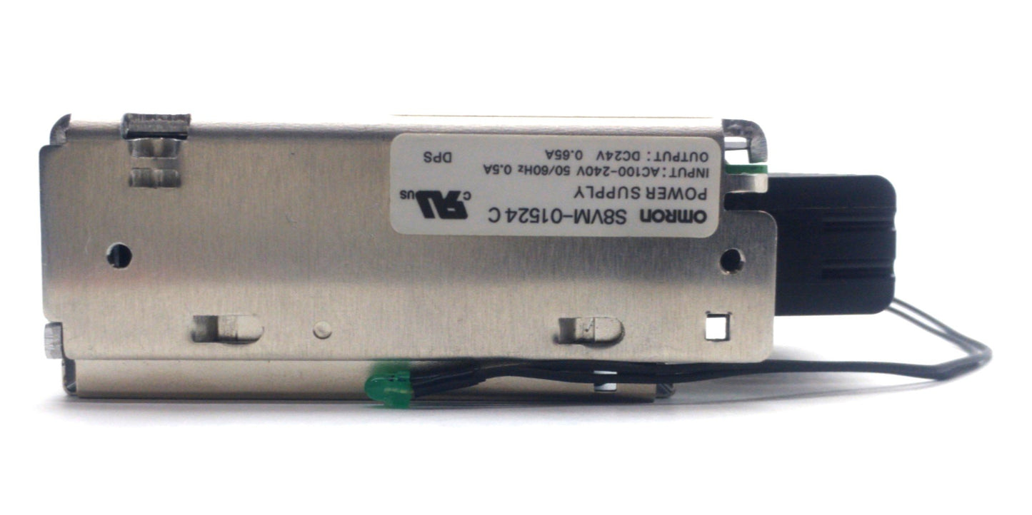 Used Omron S8VM-01524C Power Supply Out: 24VDC 0.65A In: 100-240VAC *Cover & LED*