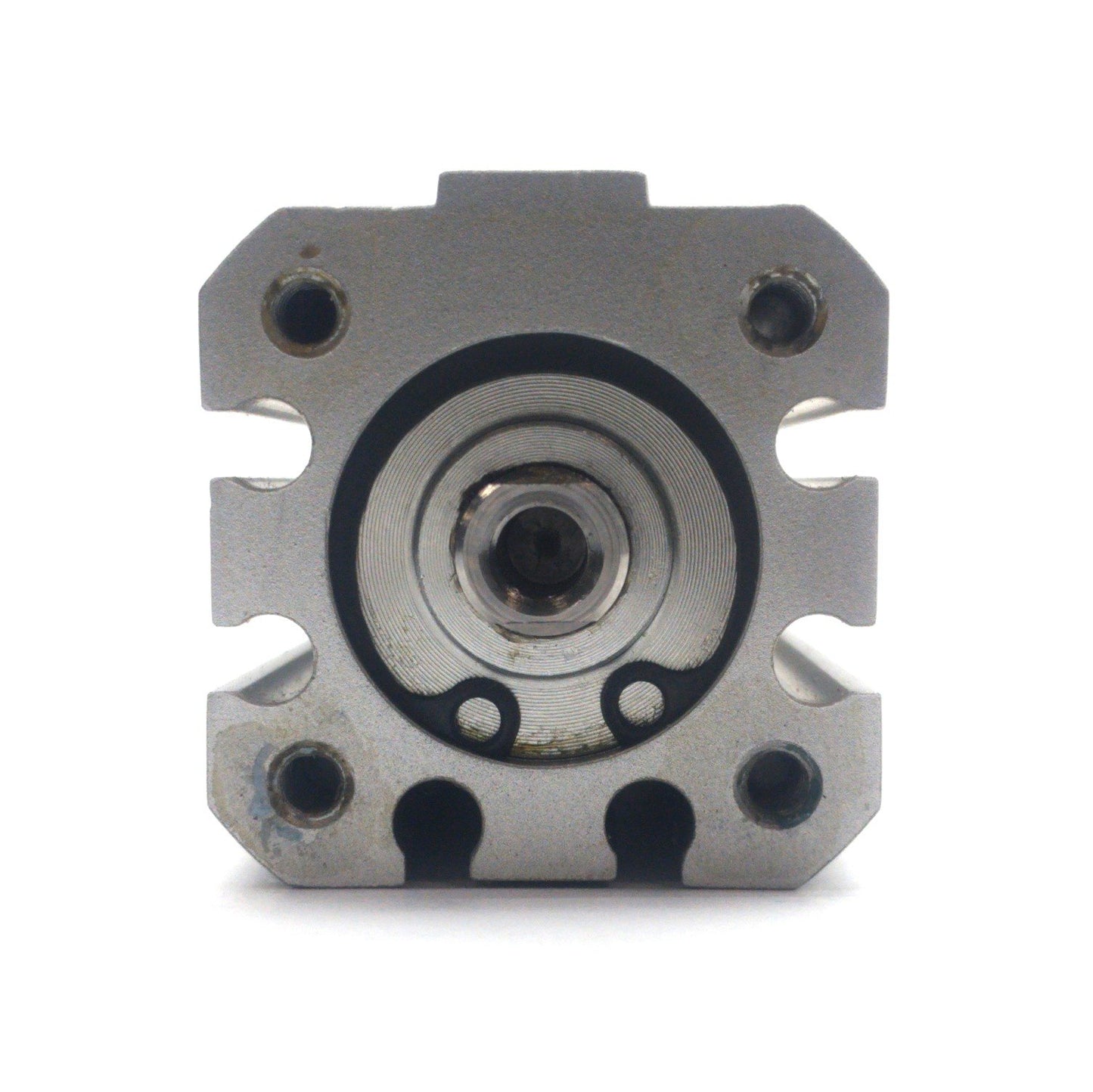 Used SMC NCDQ8A075-400 Compact Air Cylinder, 4" Stroke, 3/4" Bore, 200PSI Max