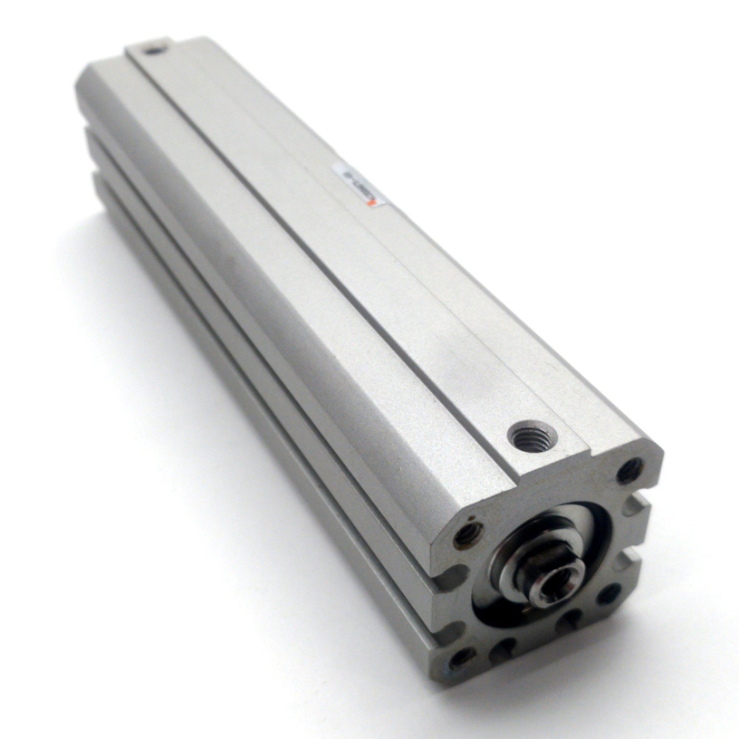 Used SMC NCDQ8A075-400 Compact Air Cylinder, 4" Stroke, 3/4" Bore, 200PSI Max