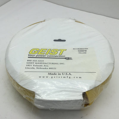 New Geist Manufacturing 0206FM Yellow Layflat Floor Cord Cover 5'