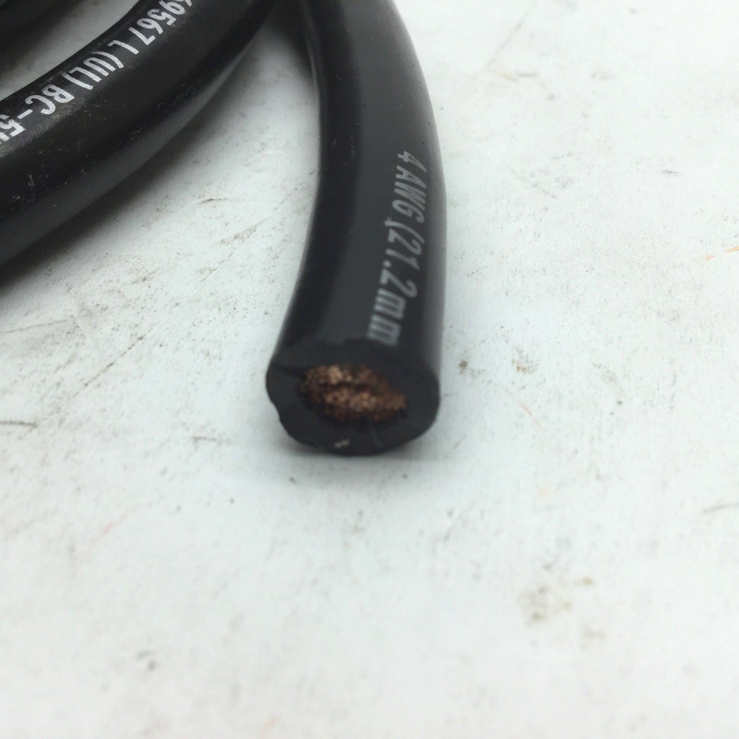 New – Open box Copperfiel 1283BC-4/133-0 Black Hook Up Wire, 4AWG, 600V, 18' PVC