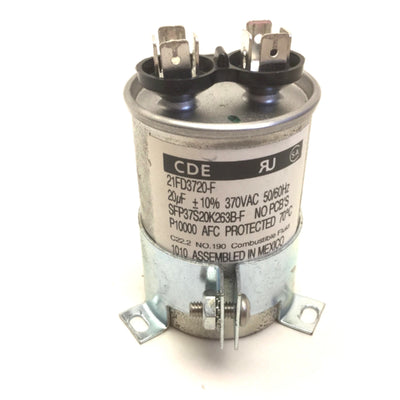 Used Cornell Dubilier Electronics 21FD3720-F Capacitor 370VAC, 50/60Hz, w/Bracket