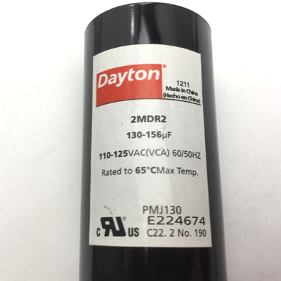 New – Open box Lot of 2 Dayton Miscellaneous Capacitors, 2MDR2 & 6FLU0, See Pictures