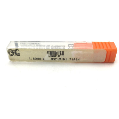 New OSG 53001811 EXOCARB-MAX-MINI Twist Drill 1.80mm Diameter, 20° Helix, 3mm Shank