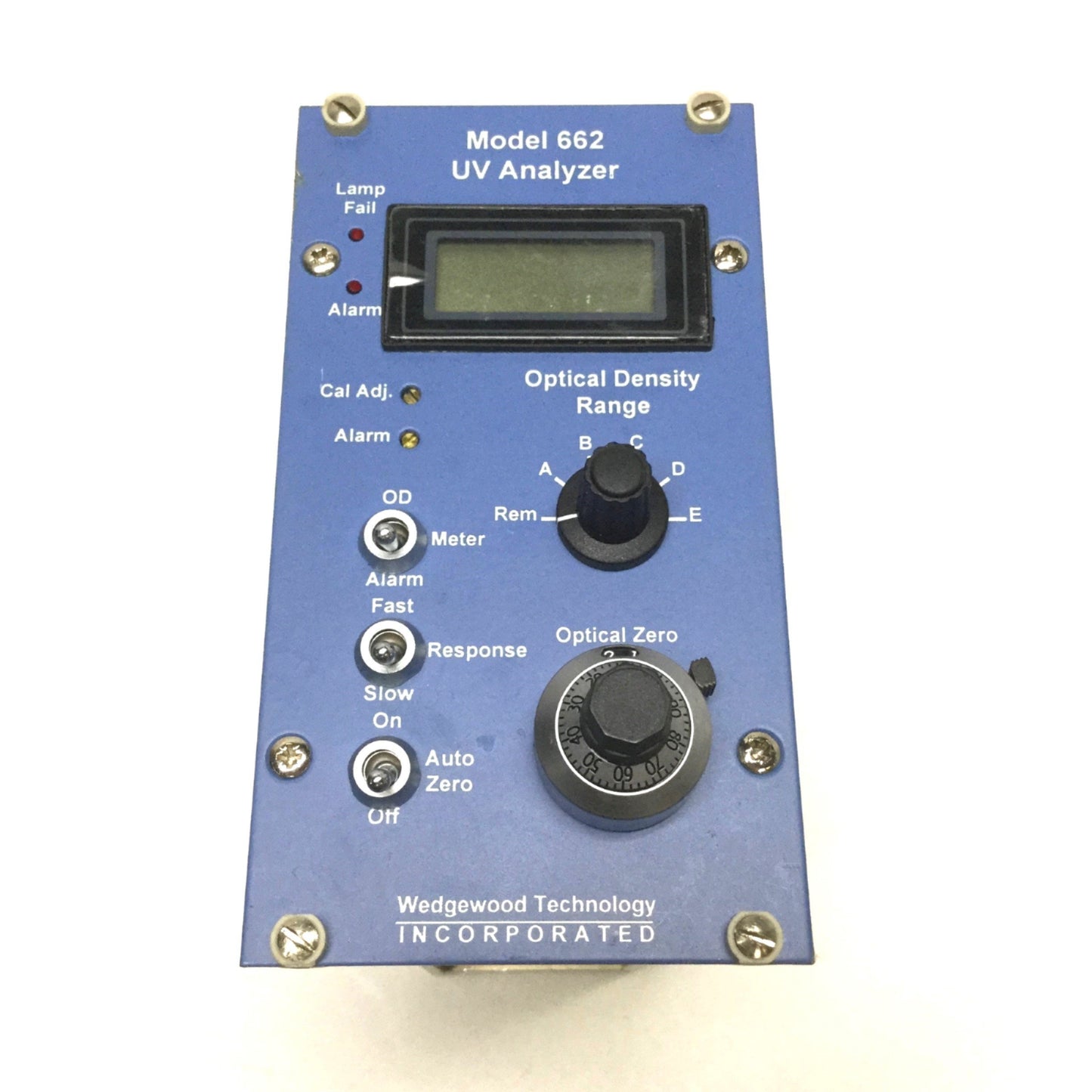 Used Wedgewood Technology 662A4V-N-KF010 Model 662 Bio-Station UV Analyzer Monitor