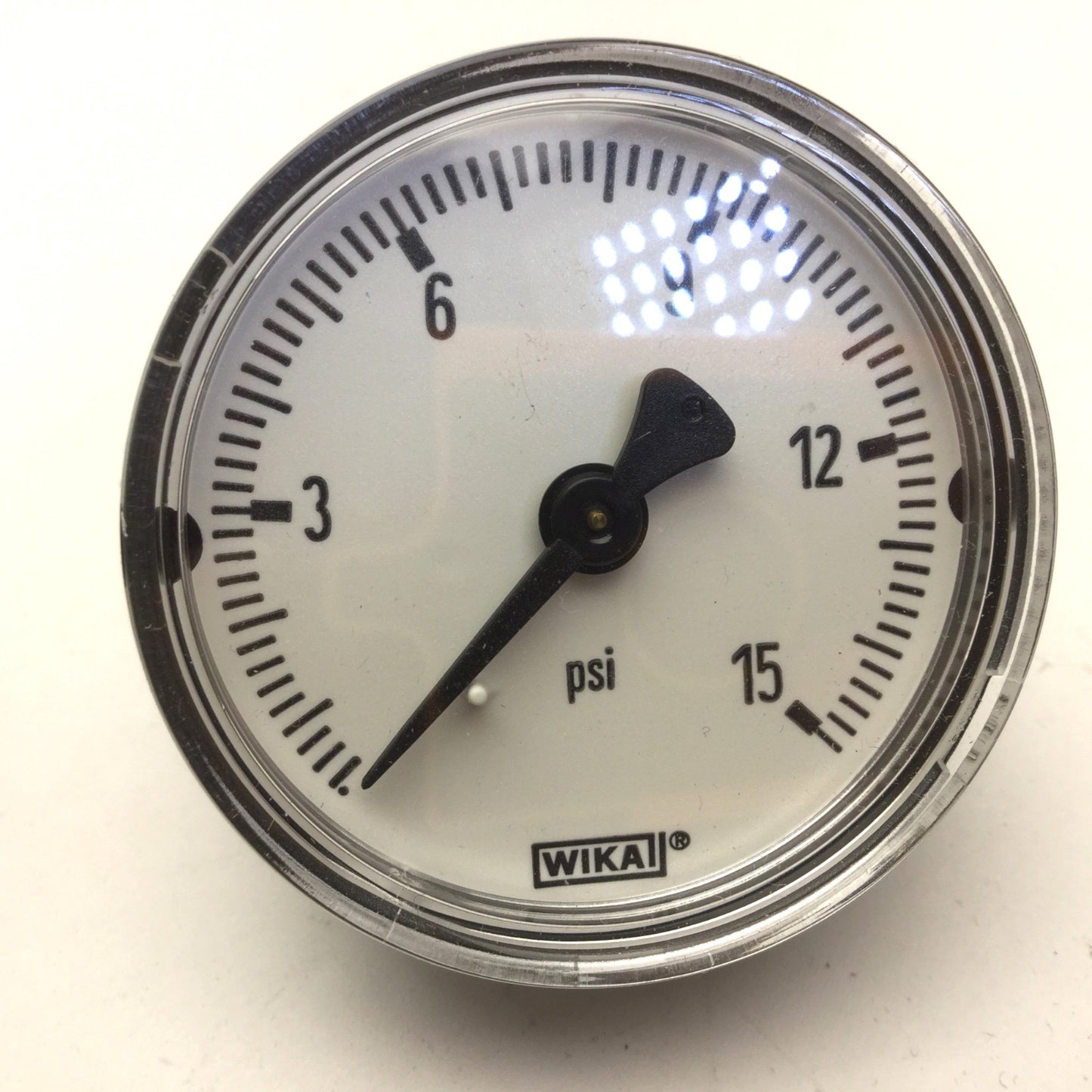 Used Lot of 4 Assorted Pneumatic Pressure Gauges 1/4" NPT, 10, 15, 15, 30PSI