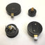 Used Lot of 4 Assorted Pneumatic Pressure Gauges 1/4" NPT, 10, 15, 15, 30PSI
