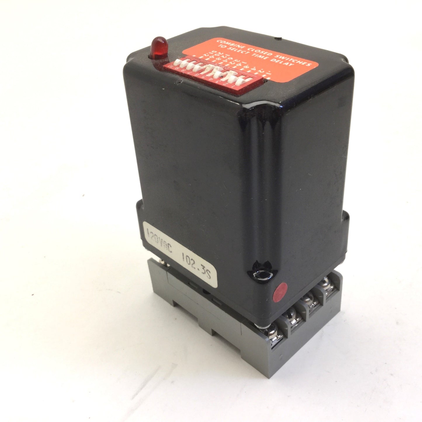 Used Infitec BMR5L Digital Time Delay Relay, Voltage: 120VAC, 8-Pin, With Base
