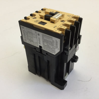 Used Allen Bradley 100-A18NZ243 Motor Starter, 4-Pole, 660VAC Max, 35A, 24VDC Coil