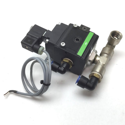 Used Bosch 0821300933 Pneumatic Dump Valve, Ports: 1/2" NPT, Voltage: 110VAC 115VAC