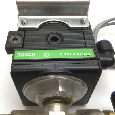 Used Bosch 0821300933 Pneumatic Dump Valve, Ports: 1/2" NPT, Voltage: 110VAC 115VAC