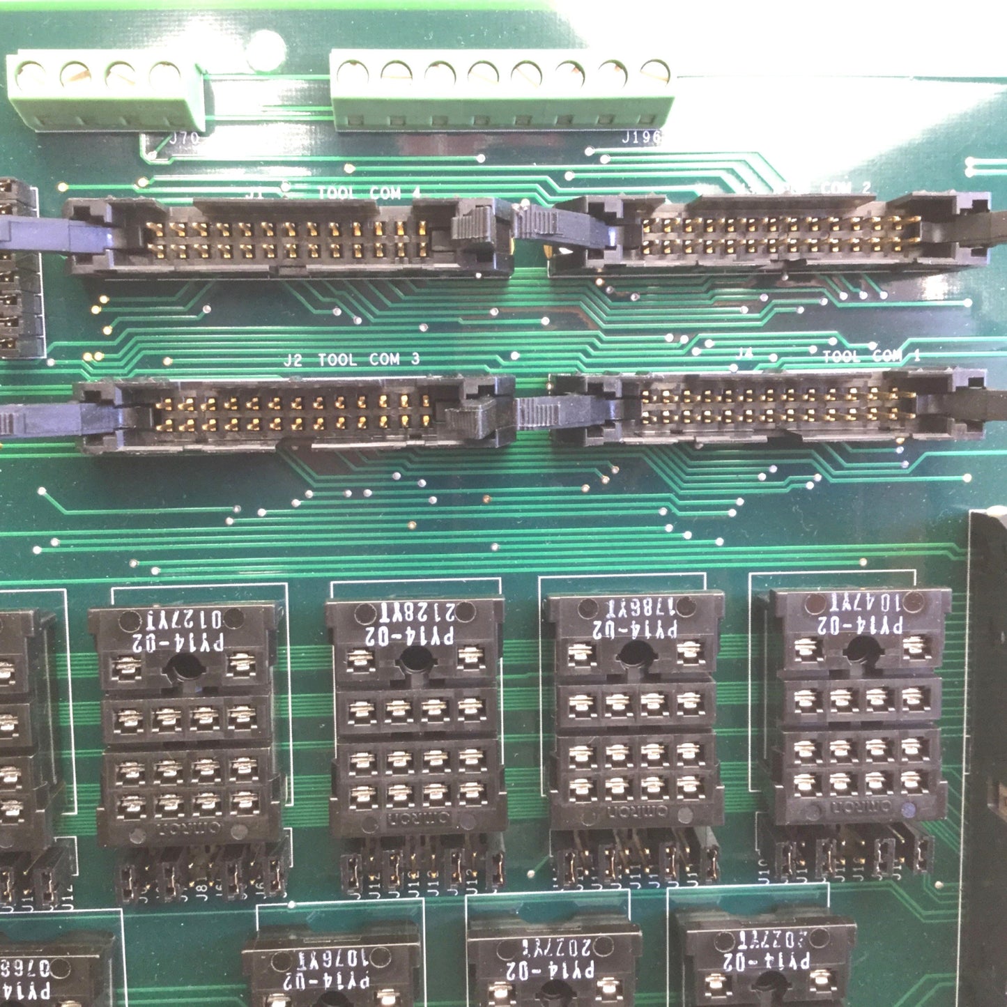 Used JET 94V-0 1110 Input/Output Relay Board, XYT111100309, 215-17909-00 REV C