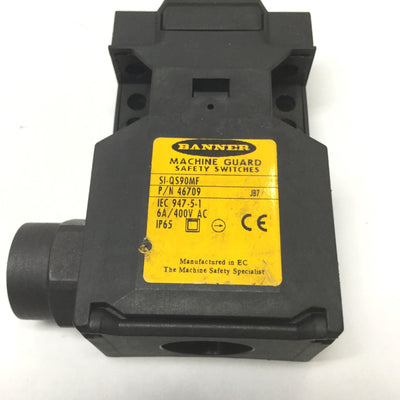 Used Banner SI-QS90MF Machine Guard Safety Interlock Door Switch 400VAC 6A, 2NC-1NO