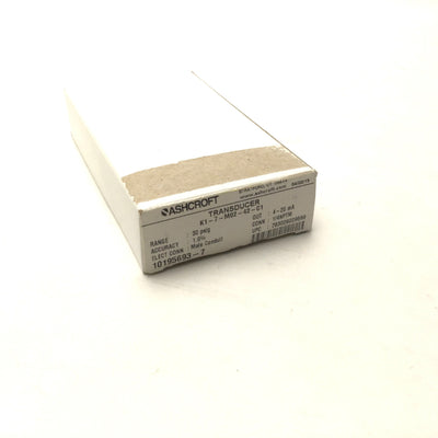 New Ashcroft K17M0242C130# Pressure Transducer/Transmitter Vacuum-30psig 10-36VDC