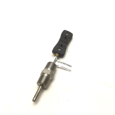 New Watlow ACJCH0F040GJ000 J-Type Thermocouple With Spring Loaded 1/2" NPT Fitting