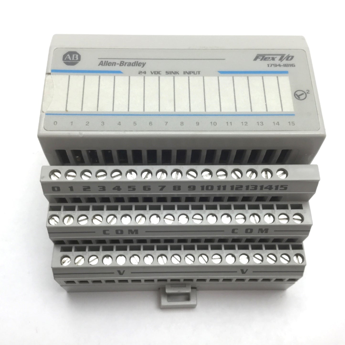 Used Allen Bradley 1794-IB16 Input Module, 16-Digital, With 1794-TB3 Terminal Base