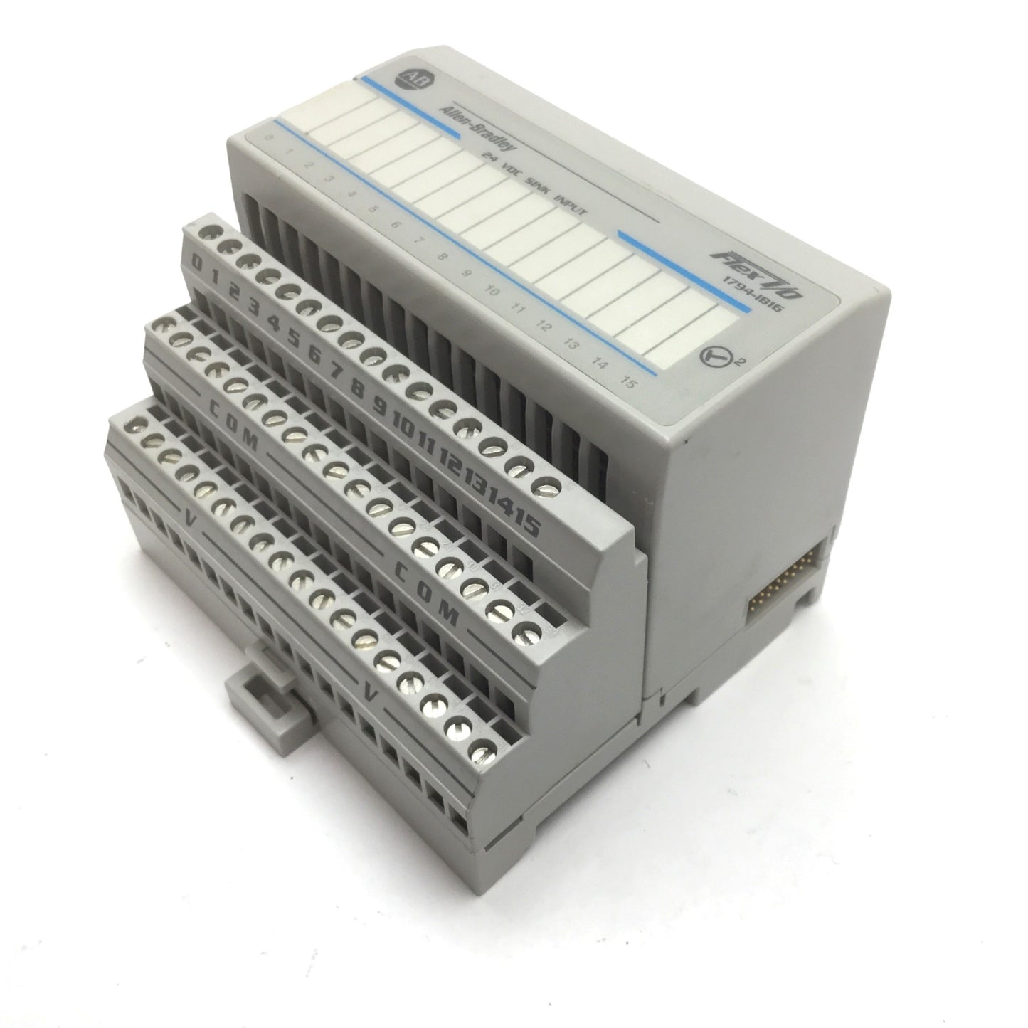 Used Allen Bradley 1794-IB16 Input Module, 16-Digital, With 1794-TB3 Terminal Base