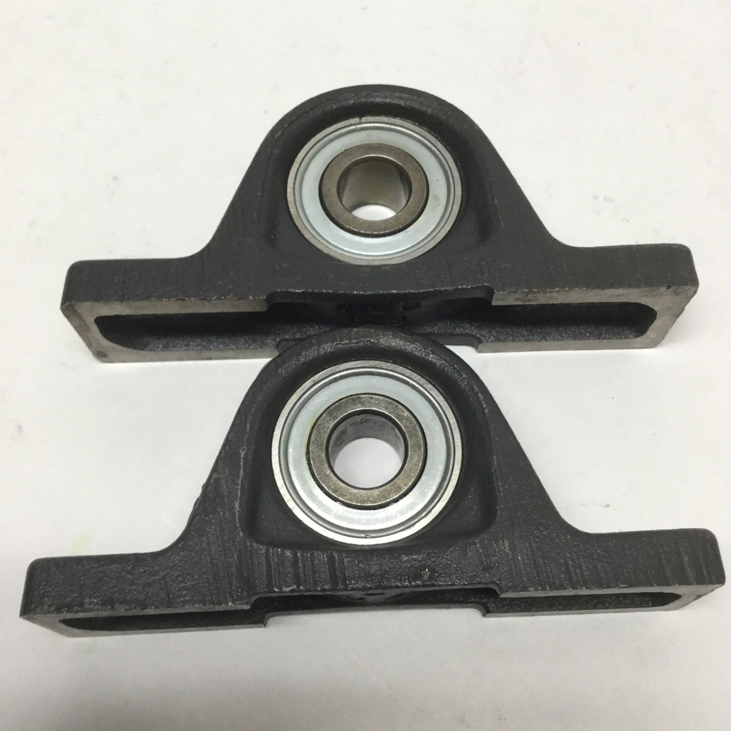 Used Lot of 2 INA GG ASE 03 Ball Bearing Pillow Block, Flange Base, 15mm Bore ID