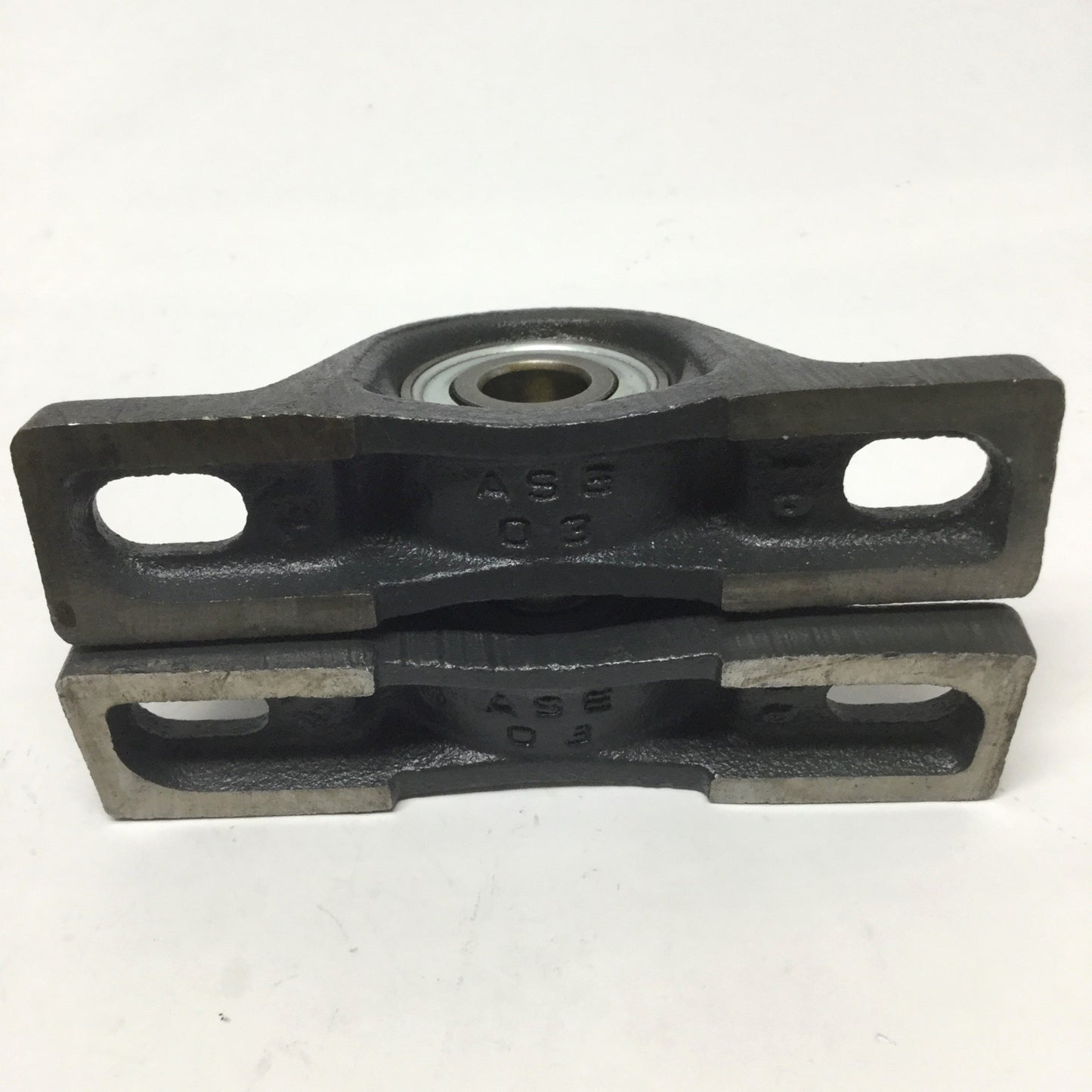 Used Lot of 2 INA GG ASE 03 Ball Bearing Pillow Block, Flange Base, 15mm Bore ID