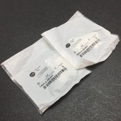 New Lot of 2 Allen Bradley 140A-C-AEA01 Auxiliary Contact, Normally Closed, 6A 690V