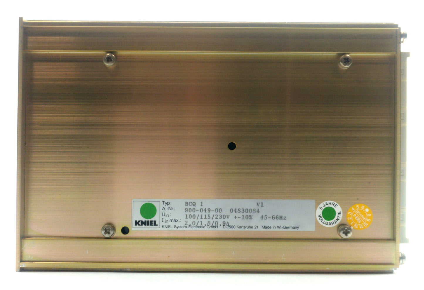 Used Kniel 900-049-00 BCQ 1 Power Supply, 115/230VAC 50/60Hz, From Polytec OFV-3001