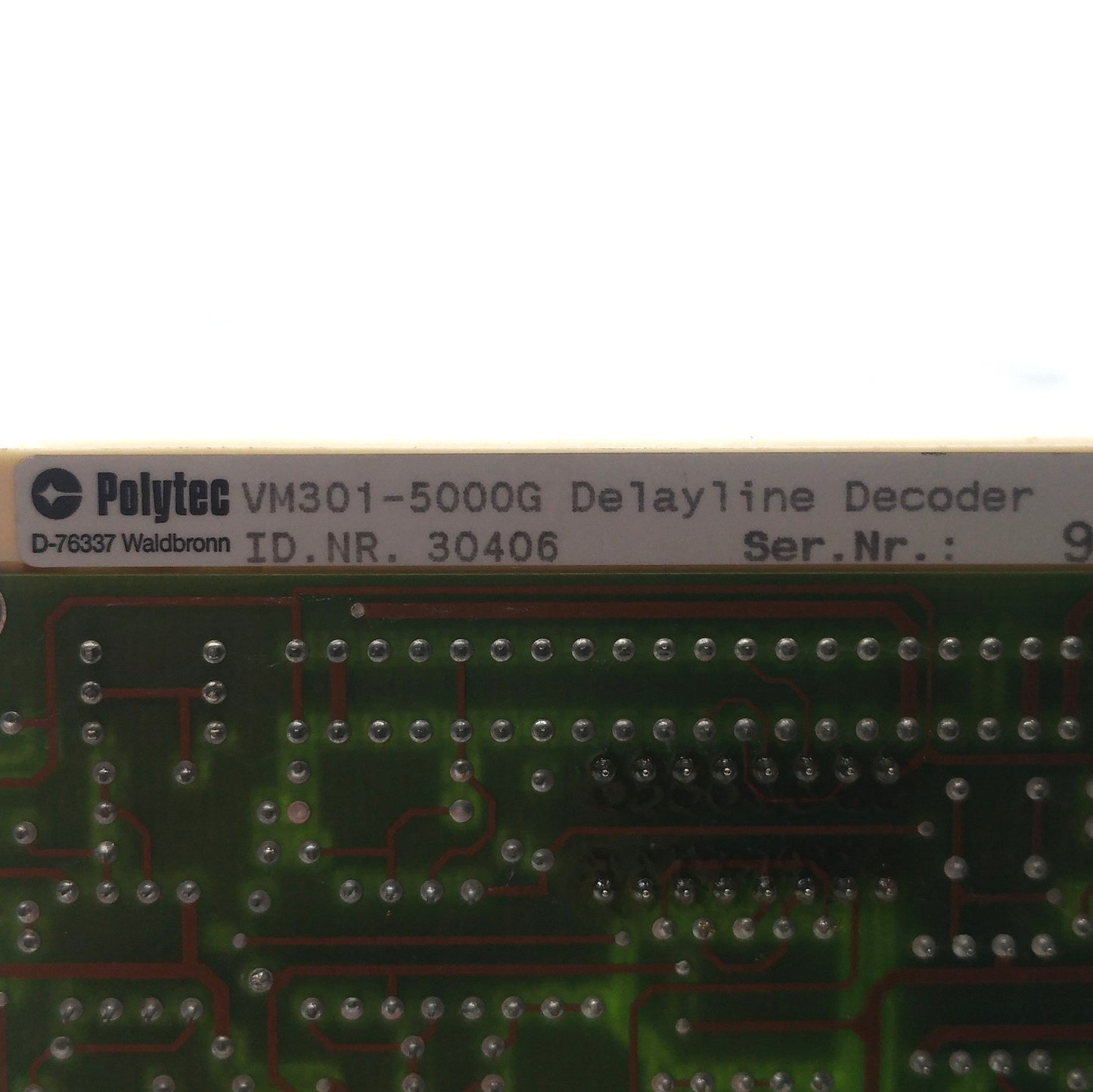 Used Polytec VM301-5000G Laser Vibrometer Delayline Decoder, From Polytec OFV-3001